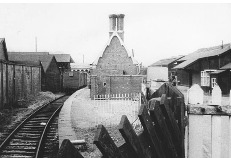 A photograph of Dursley Railway Station, taken in the late 1960s